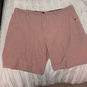 Vuori Men's Light Pink Flat Front Shorts
